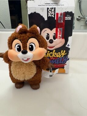 Disney Brown and Cream Chip Plush Toy